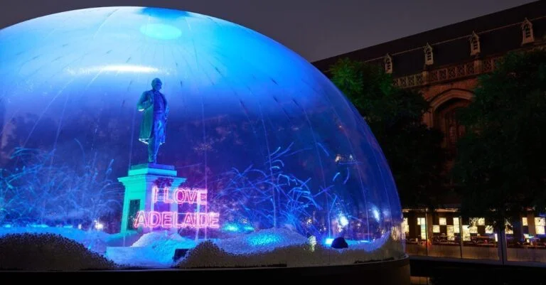 Illuminate Adelaide I Love Adelaide Snow Globe Installation